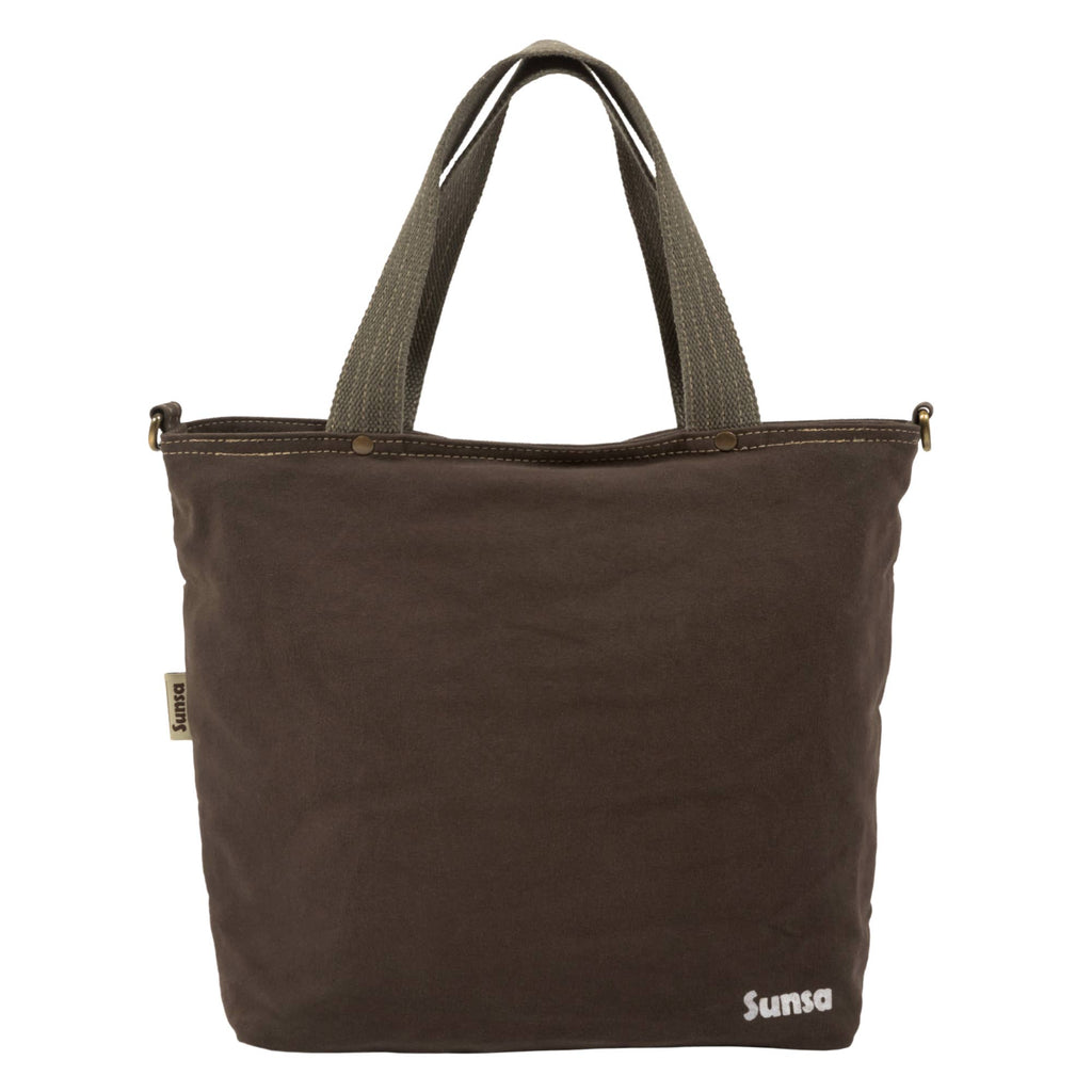 Sunsa Dames grote handtas vintage veganische schoudertas
