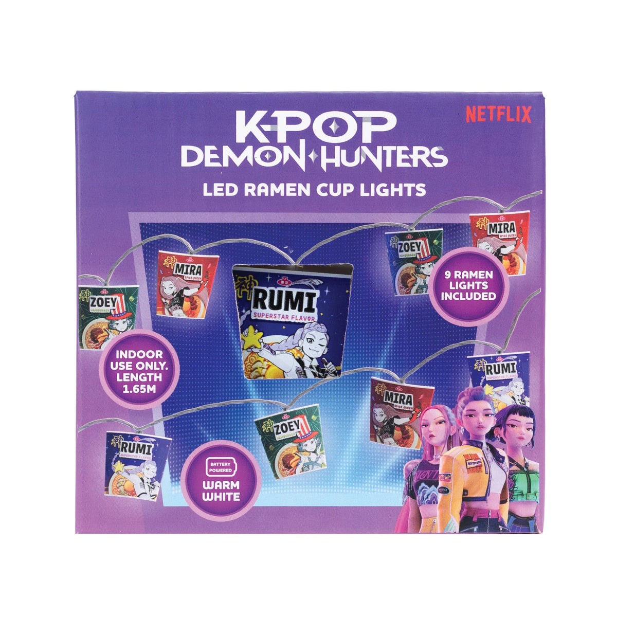 KPop Demon Hunters - lichtsnoer - ramen
