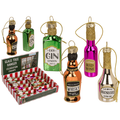 Glazen kerstboomhanger, Celebration Champs, set van 4