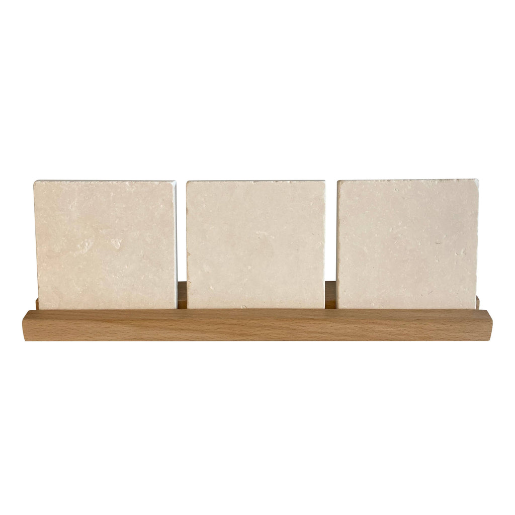 Houten tegenhouder, 3 tegels