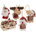 Kerstknuffel met ophangkoord, 8 cm,