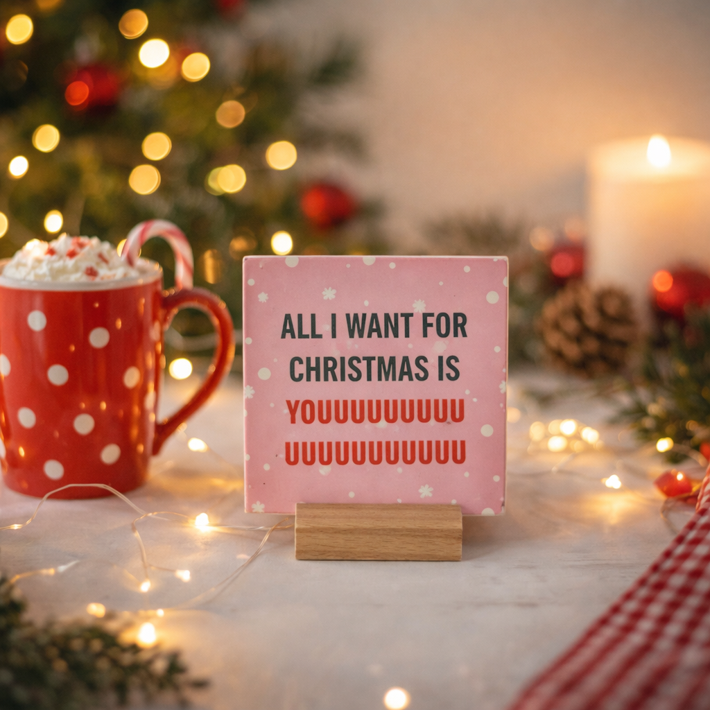 Tegeltje All I want for christmas is you