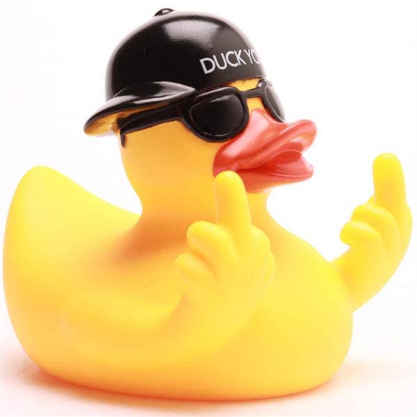 Duck You piepende eend - rubberen eend
