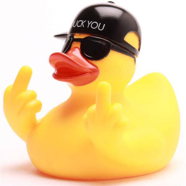 Duck You piepende eend - rubberen eend