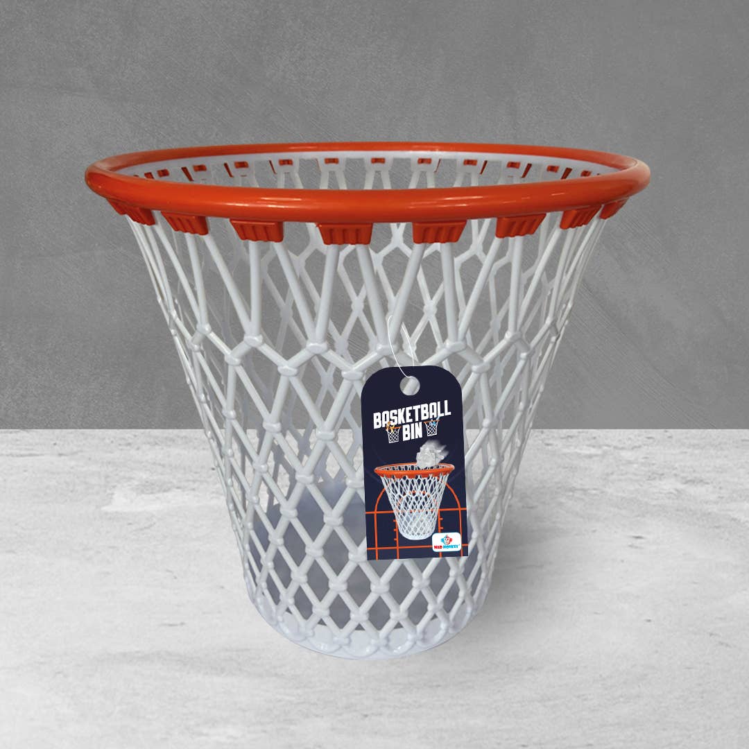 Mad Monkey - Prullenbak in de vorm van een basketbalring
