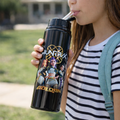 KPop Demon Hunters - Flip-top drinkfles (650 ml). Goudkleurig