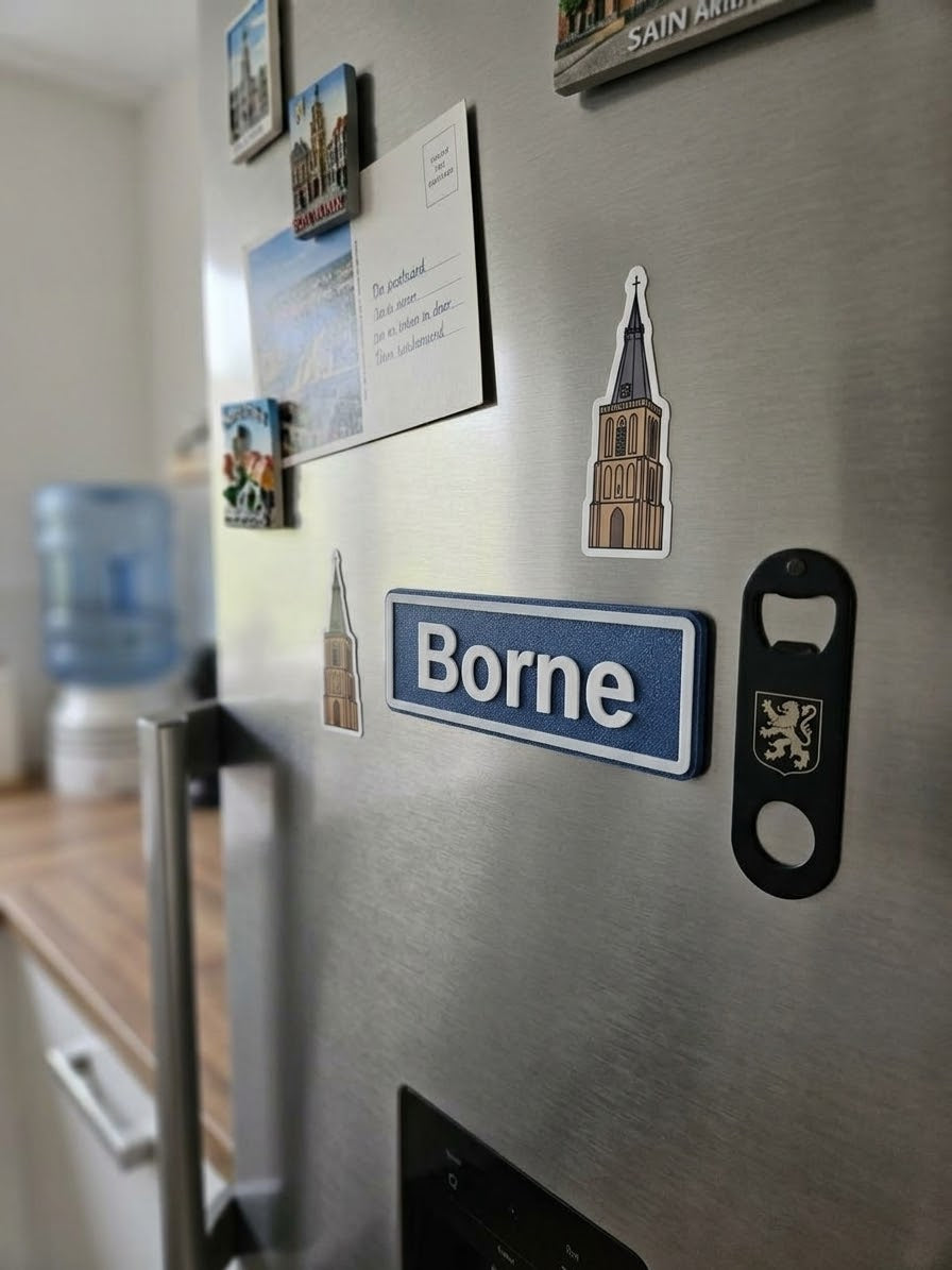 Koelkast magneet Borne