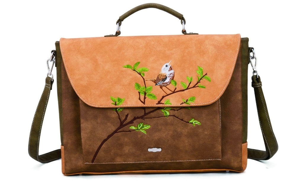Hi-di-Hi 'Busy Bird' Laptoptas 16 inch
