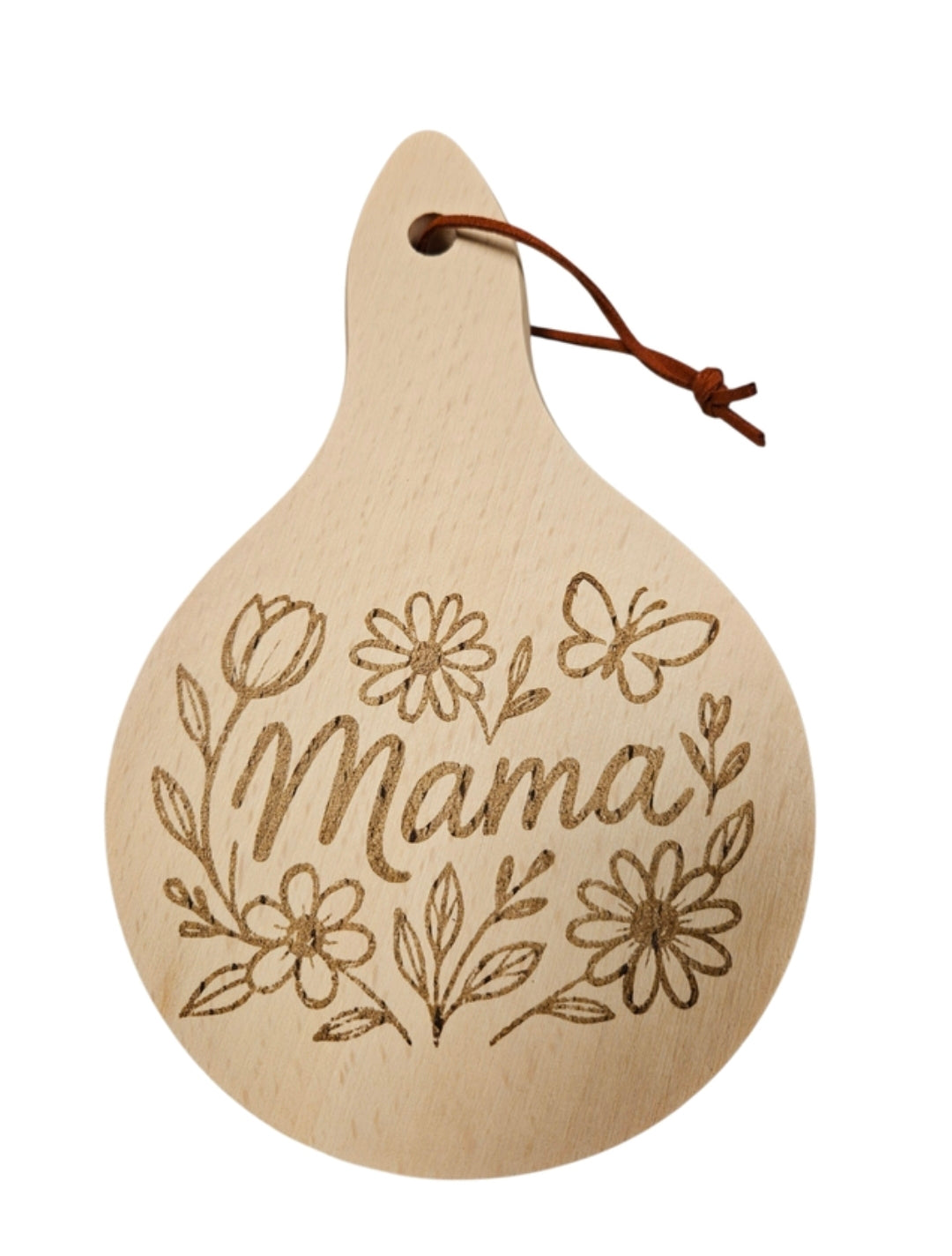 Borrelplankje mama met bloemen