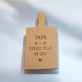 Borrelplank papa, ik lijk steeds meer op jou
